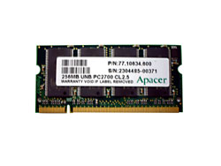 SODIMM DDR 256MB PC2700