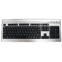 Slim Pure Keyboard 日本語版 SCKB07-PANTO-SLBK (シルバーブラック)