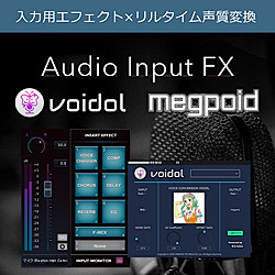 Audio Input FX+Voidol Plugin Package+Megpoid ボイスモデル セット