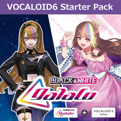 VOCALOID6 Starter Pack galaco BLACK & WHITE DL(WIN&MAC)