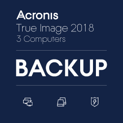 Acronis True Image 2018 - 3 Computers(ダウンロード版)