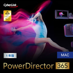 PowerDirector 365 1年版 Mac版(2024年版) ダウンロード版(MAC)