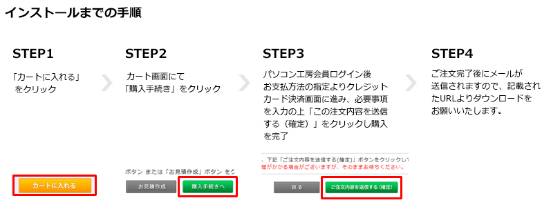 インストールまでの手順