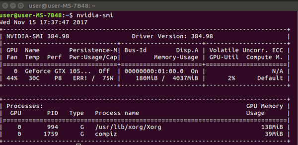 NVIDIA GeForceGTX1050TiでUbuntu 16.04(2回目)ドライバインストールが完了