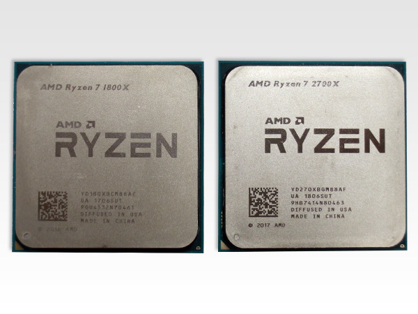 AMD ryzen 7 2700x ほぼ未使用