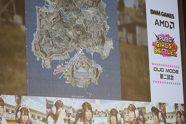 『第2回PUBG GIRLS BATTLE』の最終戦となるDUO大会第2試合がスタート