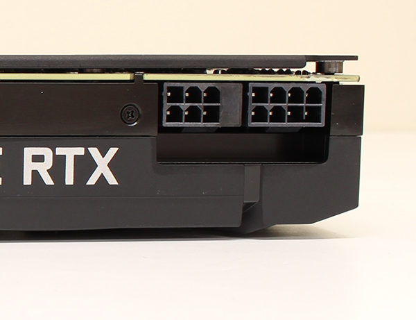 GeForce RTX 2070 AERO 8G の電源コネクタは、GeForce RTX 2080 と同じ 《8Pin + 6Pin 》
