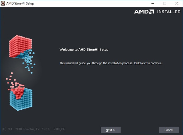 AMD StoreMIのインストール開始