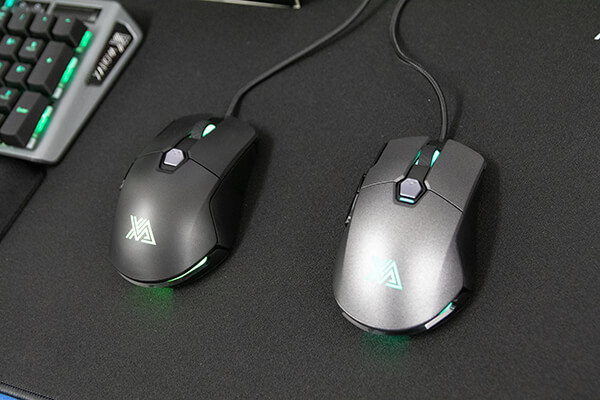 GALAX XANOVA MENSA GAMING MOUSE(左)、MENSA PRO GAMING MOUSE(右)