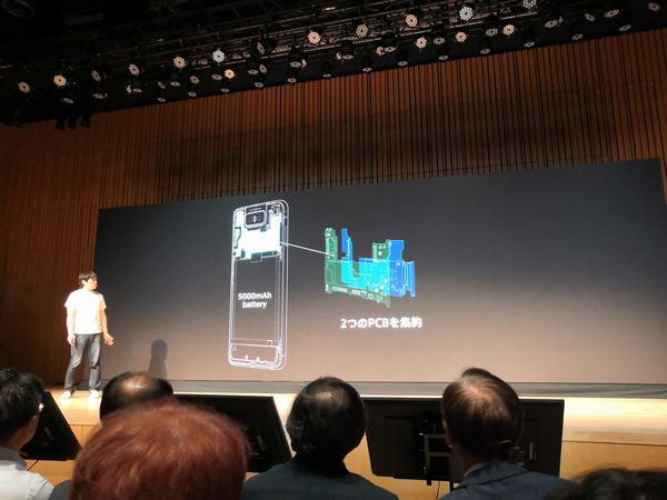 ZenFone 6 のコンパクトな基盤部分を紹介