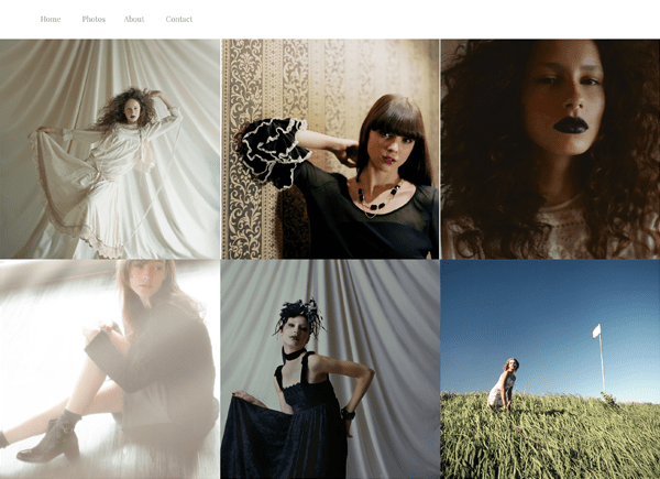 「eyes creative & models」のWebサイト