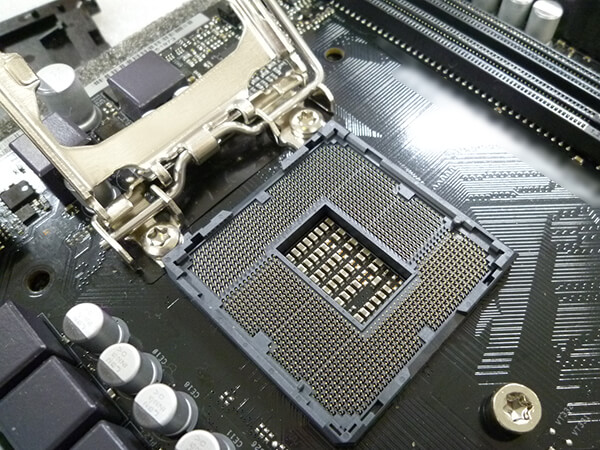 LGA1200 ソケット部の拡大画像