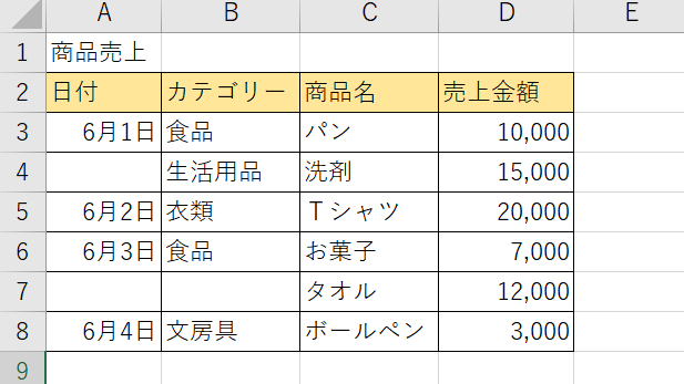 ダウン リスト ドロップ