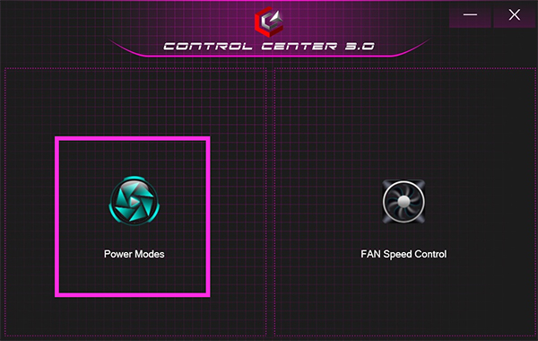 Control Center画面