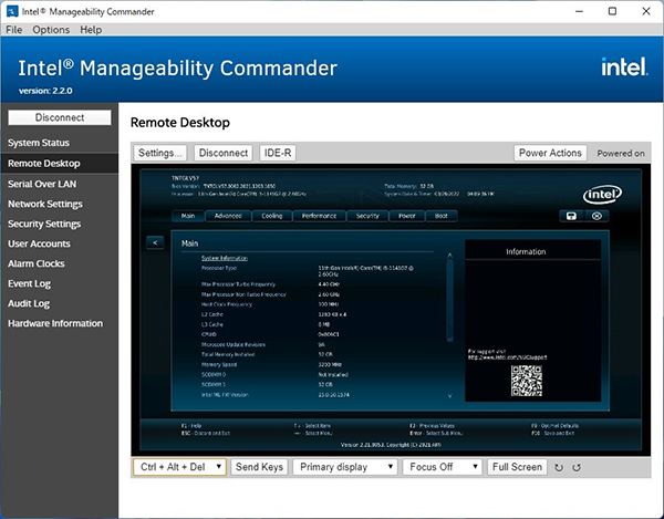 BIOS(UEFI)設定をしている様子