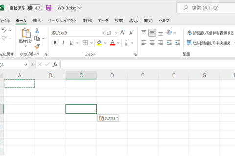 Excel コピー＆ペースト時に出てくる「貼り付けオプション」ボタンを非表示にする方法のイメージ画像