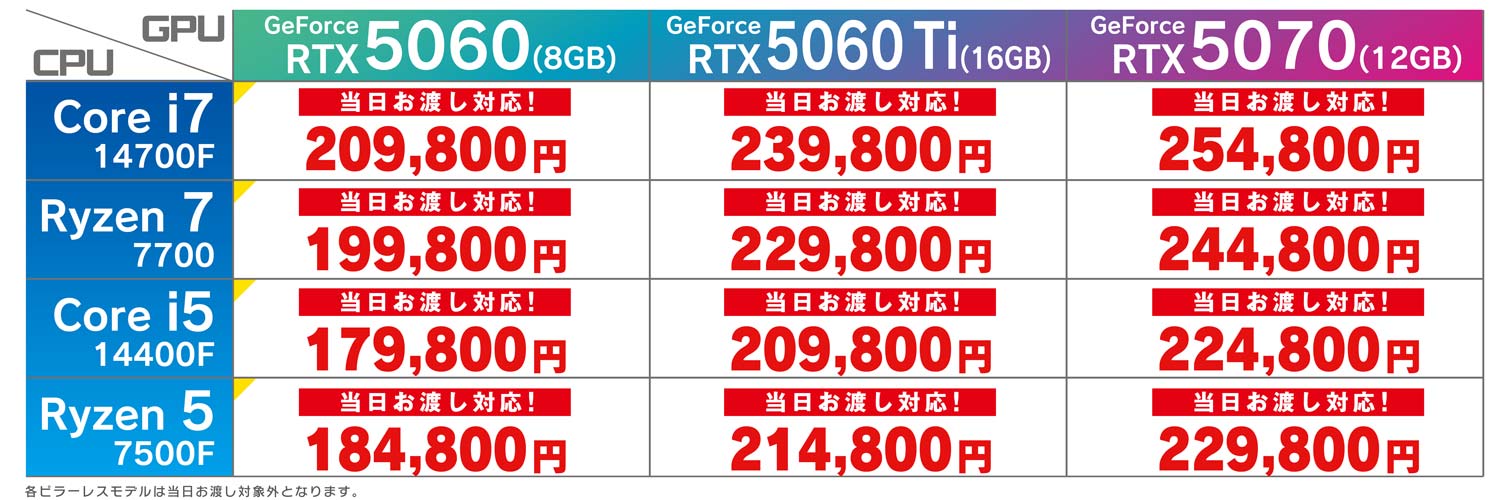 価格一覧