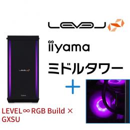 ＜パソコン工房＞【GXSUコラボ】第13世代インテル Core i7とGeForce RTX 4070 Ti搭載ミドルタワーゲーミングPC / iiyama LEVEL-R77A-LC137KF-UL2X-GXSU [RGB Build]