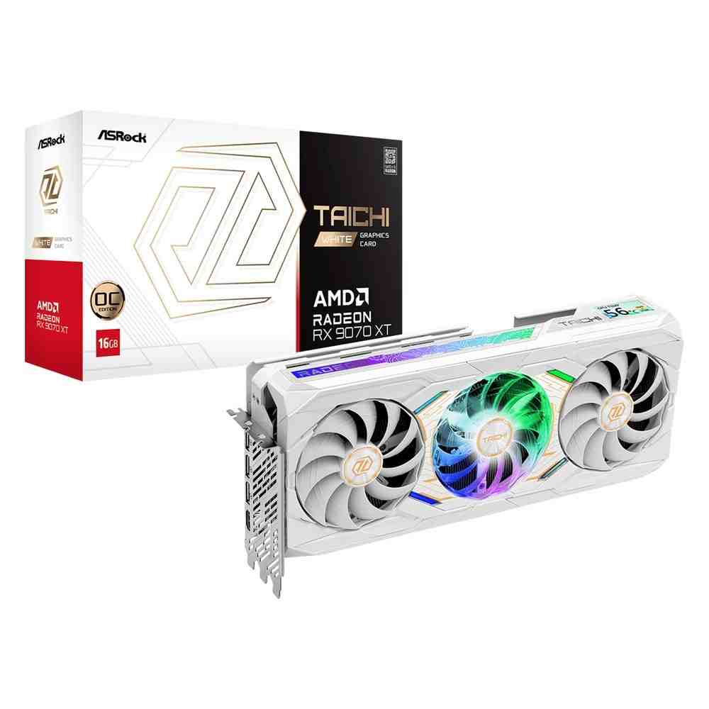 AMD Radeon RX 9070 16GB［動作確認済］ ASRock Radeon RX 9070 XT Taichi White 16GB OC | パソコン工房【公式