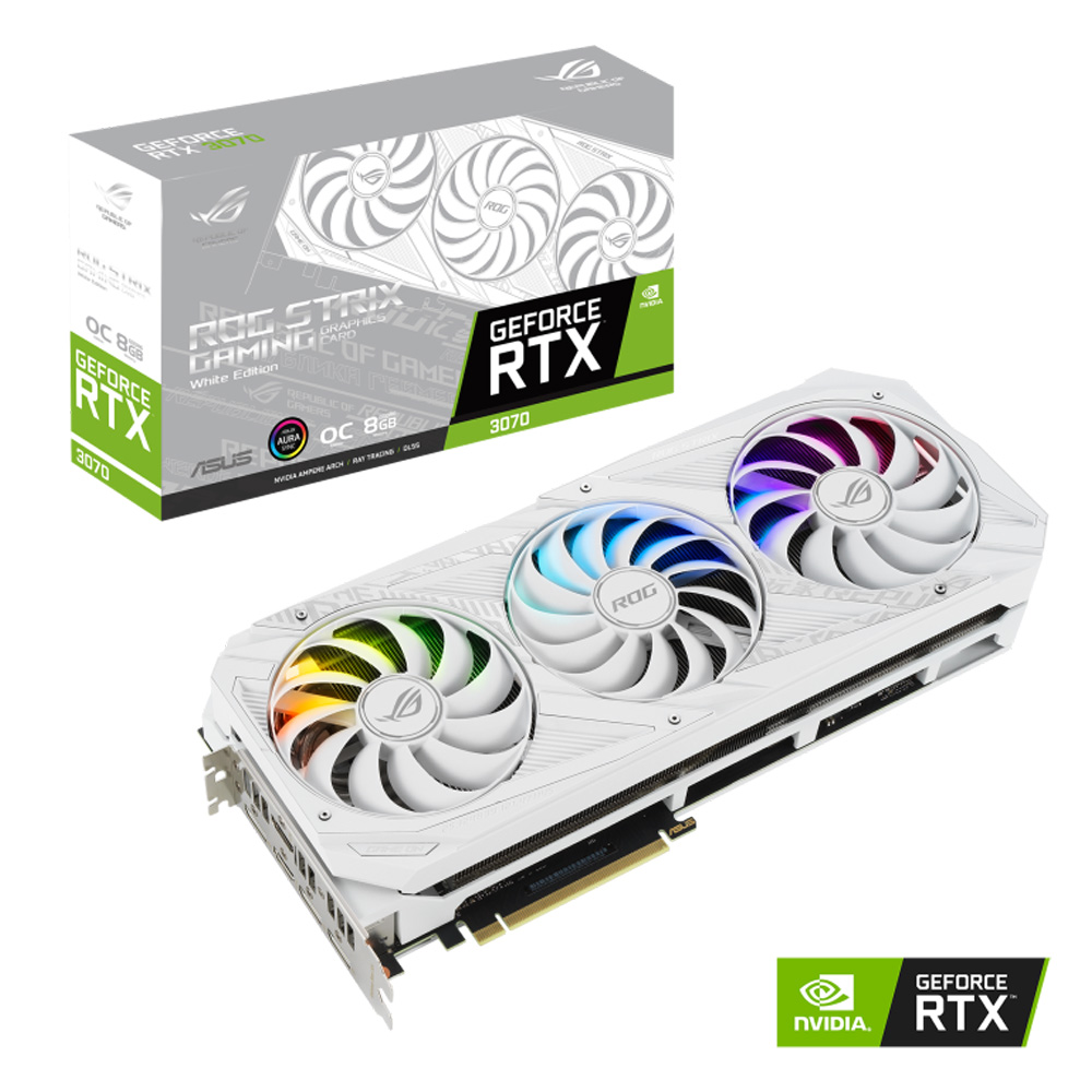 ASUS ROG-STRIX-RTX3070-O8G-WHITE | パソコン工房【公式通販】