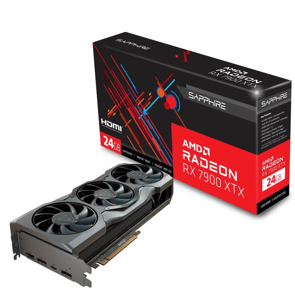 Sapphire AMD RADEON RX 7900 XTX 24GB GDDR6 SAP Sapphire AMD RADEON RX 7900 XTX 24GB GDDR6 SAP
