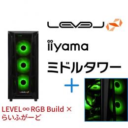 ＜パソコン工房＞【らいふがーどコラボ】第13世代インテル Core i7とGeForce RTX 3060搭載ミドルタワーゲーミングPC / iiyama LEVEL-R67A-LC137-RBX-LG [RGB Build]