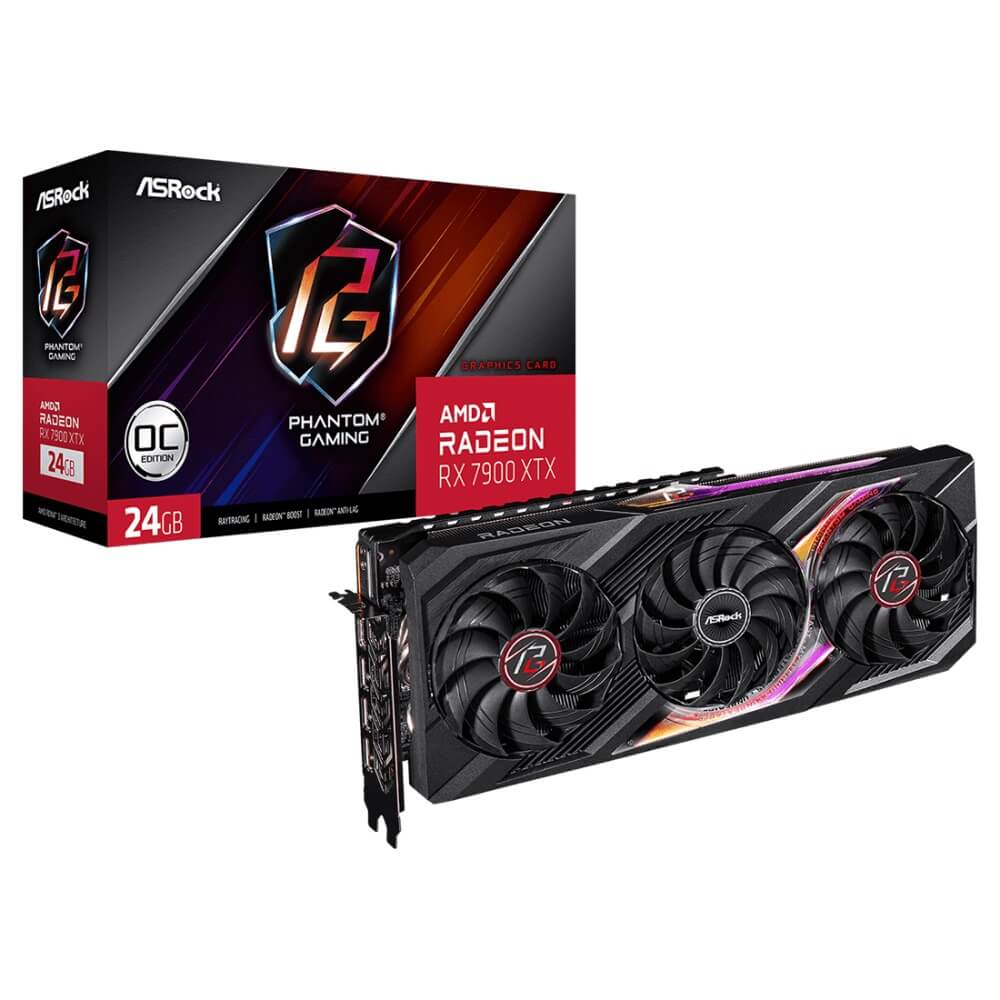 ASRock AMD Radeon RX 7900 XTX Phantom Gaming 24GB OC RX7900XTX PG 