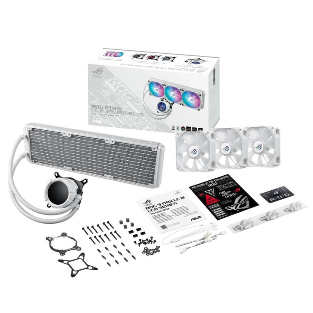 ASUS ROG STRIX LC III 360 ARGB LCD White Edition | パソコン