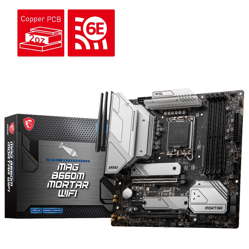 MSI MAG B660M MORTAR WIFI LGA1700 【21,480円】 送料無料 期間限定特価セール！