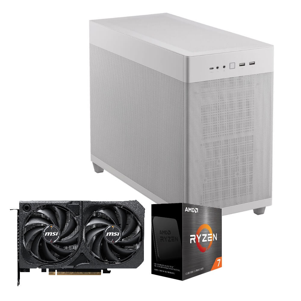 パソコン工房 ASUS Prime AP201 白 PCケース採用・MSI GeForce RTX