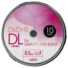 Lazos L-DDL10P [DVD+R DL 8倍速 10枚組]