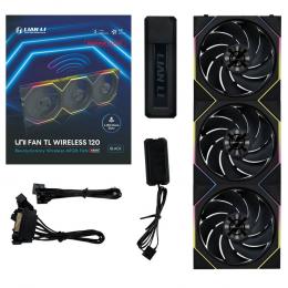 UNI FAN TL Wireless 120 Reverse Blade Black Triple Pack
