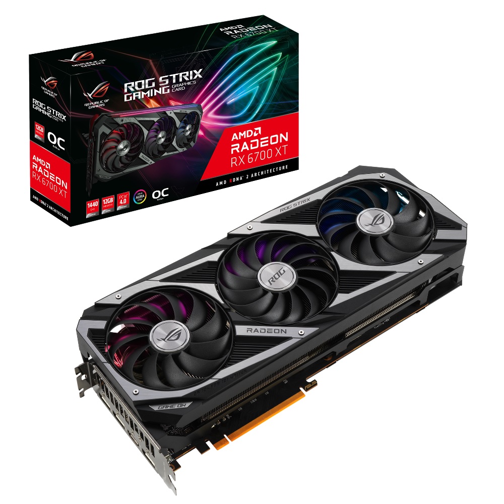 美品ASUS ROG-STRIX-RX6700XT-O12G-GAMING