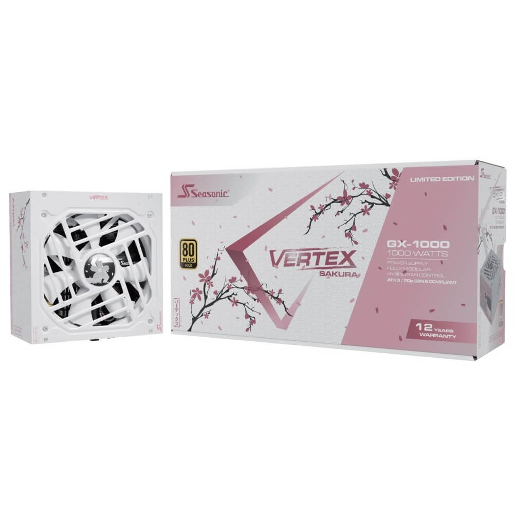 電源ユニット VERTEX GX-1000 Special Edition Sakura Seasonic VERTEX GX-1000 Special Edition Sakura 12102GXAFS