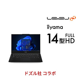 ＜パソコン工房＞【ドズル社コラボ】第12世代インテル Core i7搭載14型フルHDゲーミングノートパソコン / iiyama LEVEL-14FH120-i7-UXSX-DOZLE [Windows 11 Home]画像