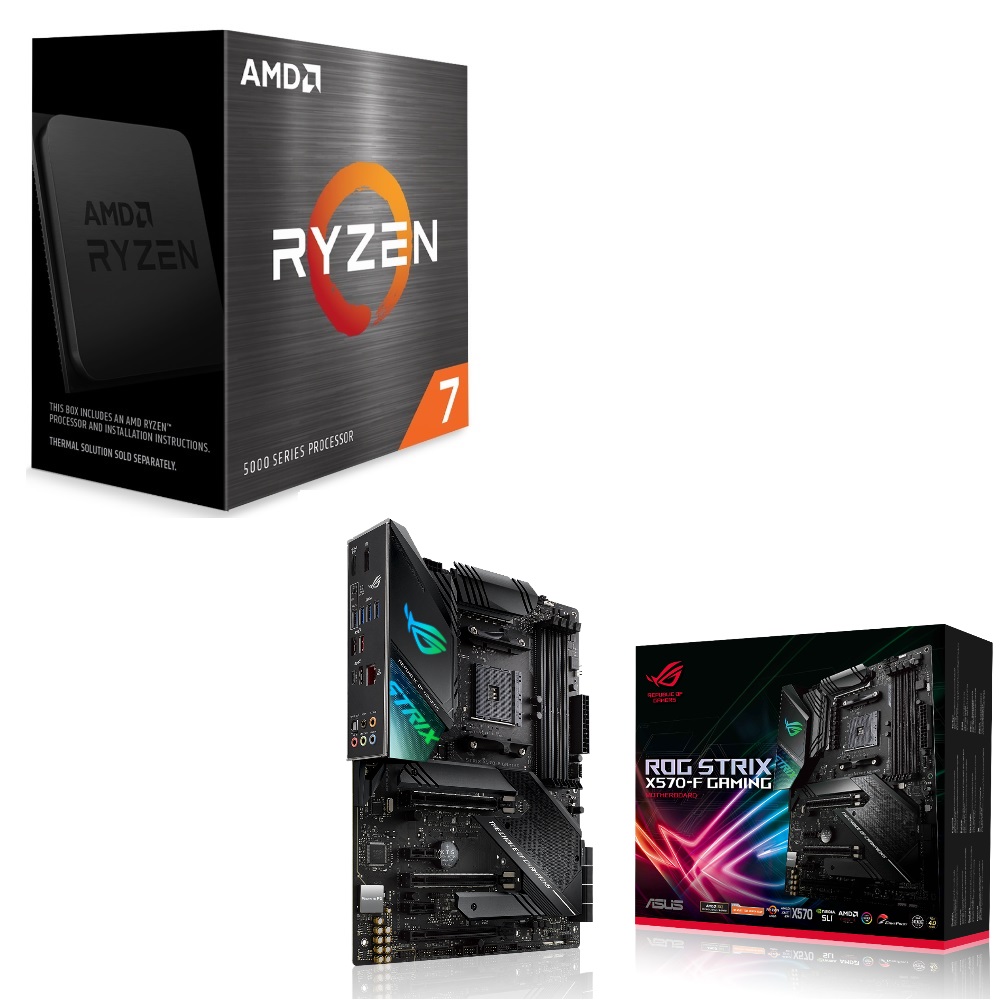 セット商品 AMD Ryzen 7 5800X BOX + ASUS ROG STRIX X570-F GAMING