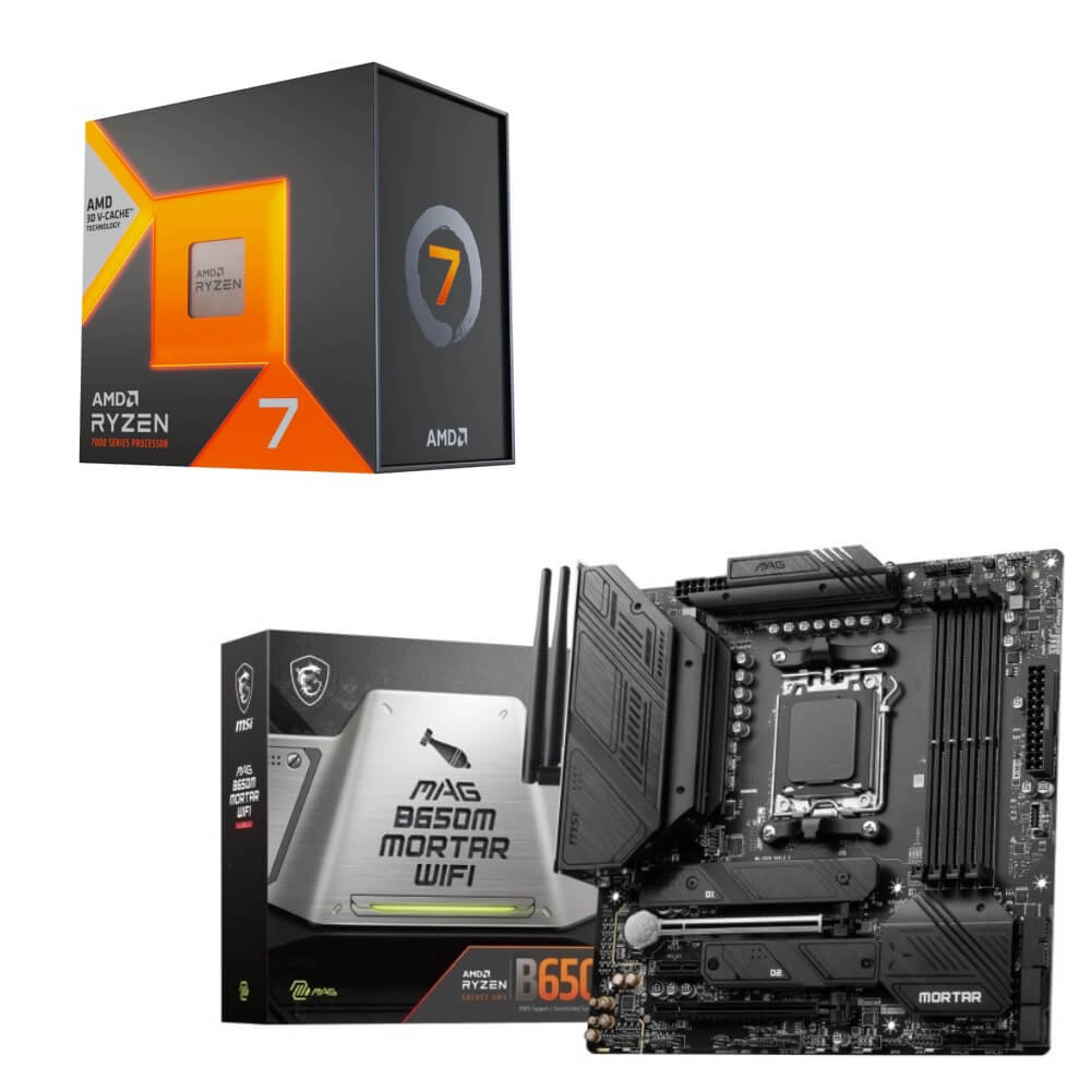 セット商品 AMD Ryzen 7 7800X3D BOX + MSI MAG B650M MORTAR WIFI