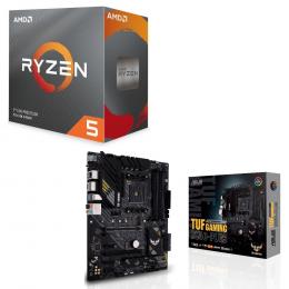 ＜Dell デル＞ AMD Ryzen 5 3600 BOX + ASUS TUF GAMING B550-PLUS セット パーツセット画像