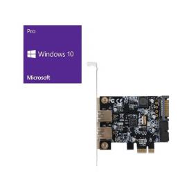 Windows 10 Pro 64Bit DSP + 玄人志向 USB3.0RA-P2H2-PCIE バンドルセット