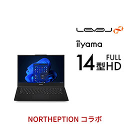 ＜パソコン工房＞【NORTHEPTIONコラボ】第12世代インテル Core i5搭載14型フルHDゲーミングノートパソコン / iiyama LEVEL-14FH120-i5-UXSX-NORTHEPTION [Windows 11 Home]画像