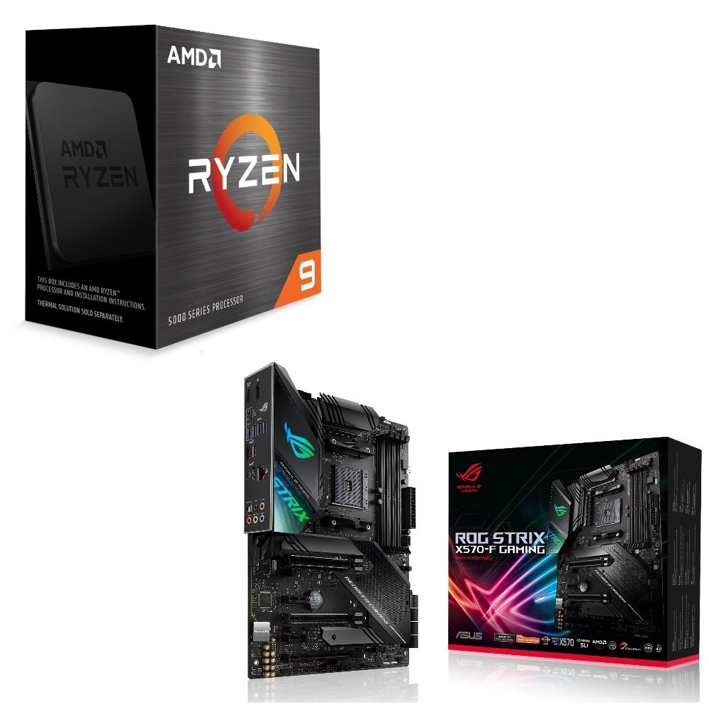 cpuとマザボとメモリの三点セット Ryzen9 5950x asus rog strix
