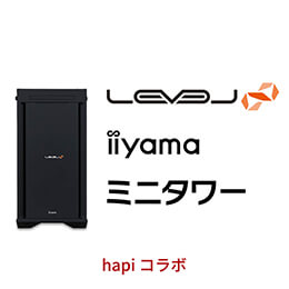 ＜パソコン工房＞【hapiコラボ】AMD Ryzen 5とGeForce RTX 3060 Ti搭載ミニタワーゲーミングPC / iiyama LEVEL-M7P5-R56X-SAX-hapi [Windows 11 Home]