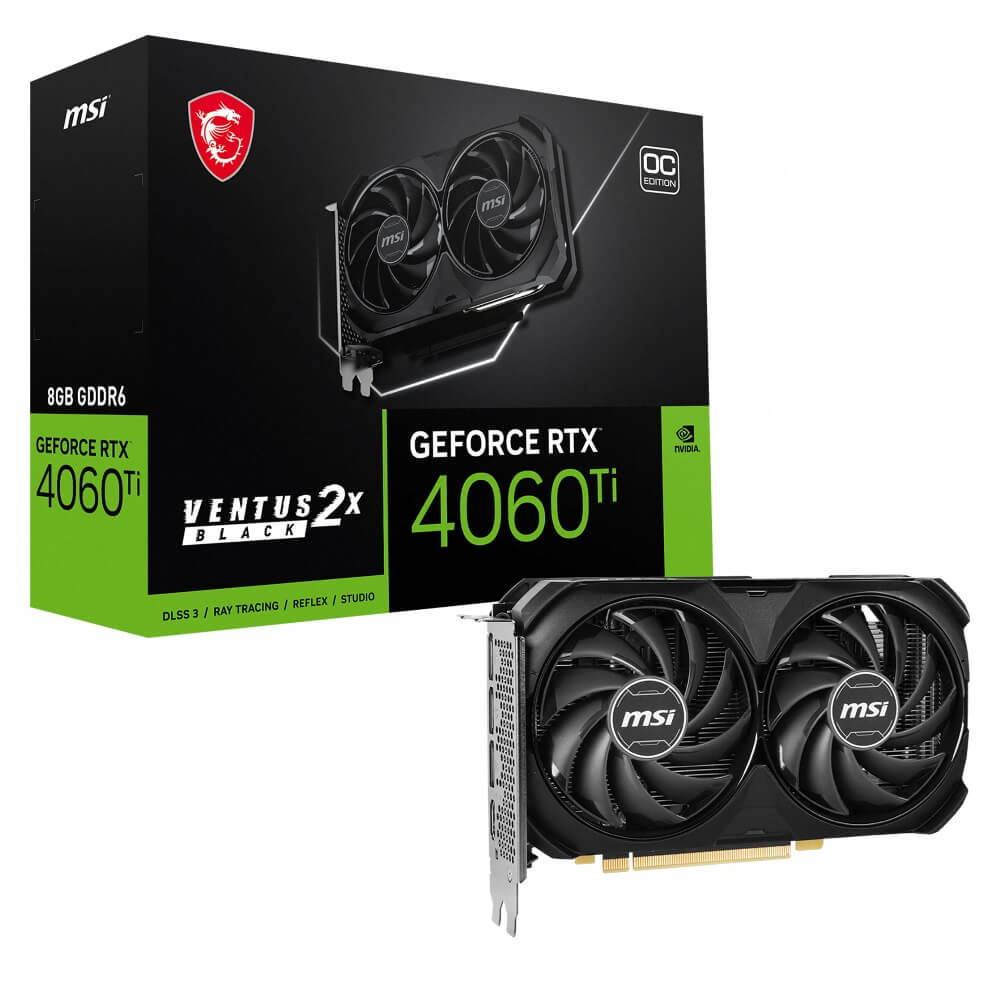 【7/23 11:00販売開始】MSI グラボ GeForce RTX 4060 Ti VENTUS 2X BLACK 8G OC【58,980円】 送料無料 期間限定特価セール！