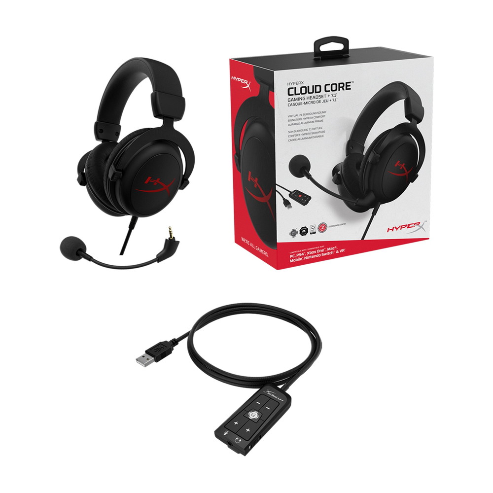 Hyperx Cloud Core 7 1 Hx Hscc 2 Bk Ww パソコン工房 公式通販