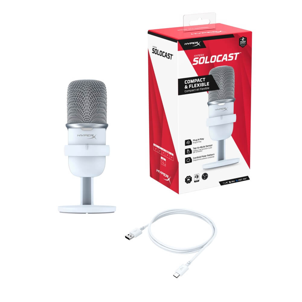 HyperX SoloCast (White) 519T2AA | パソコン工房【公式通販】