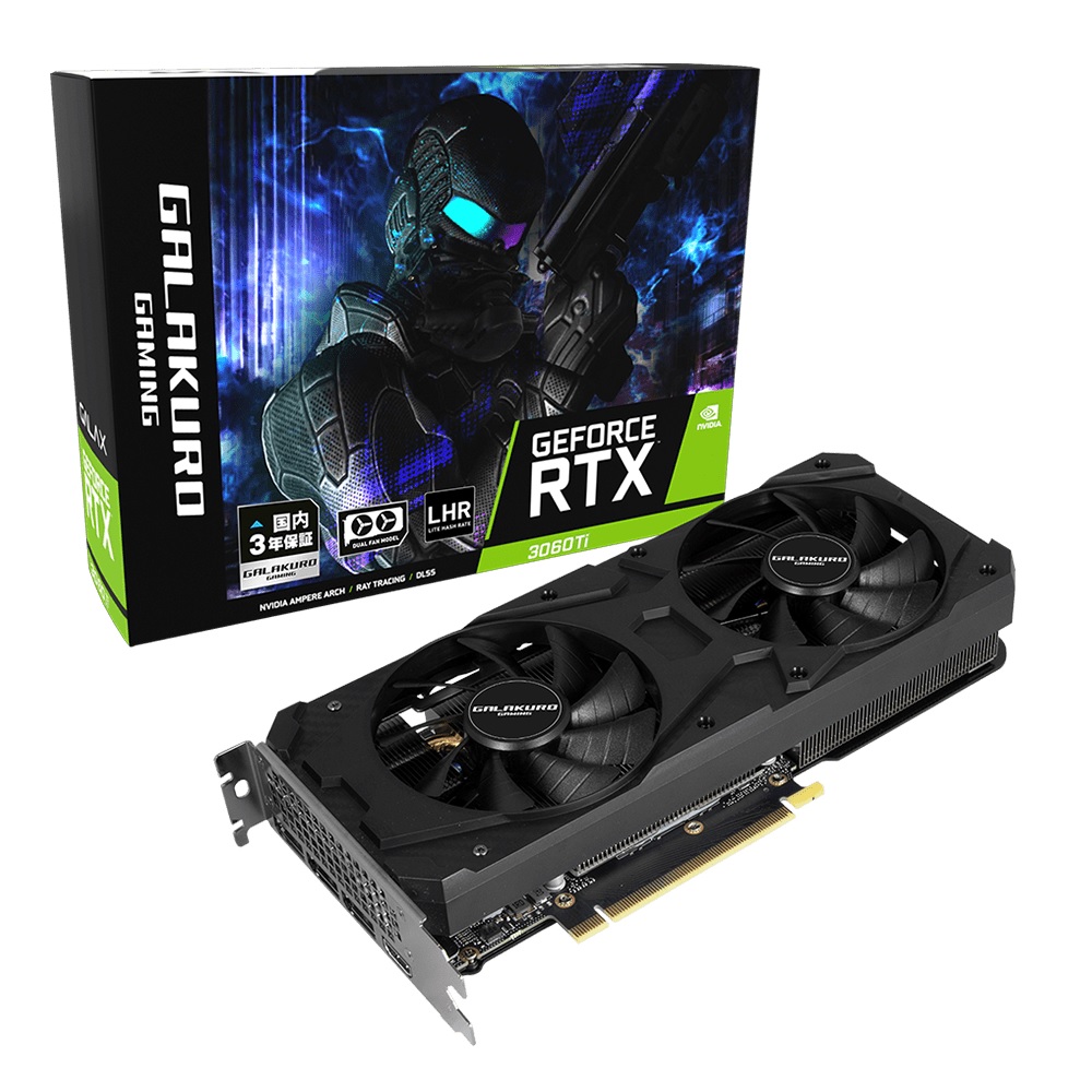 玄人志向 GG-RTX3060Ti-E8GB/DF/LHR | パソコン工房【公式通販】