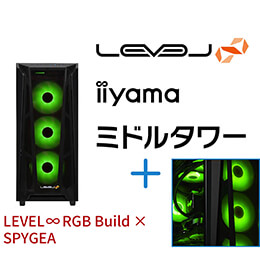 ＜パソコン工房＞【SPYGEAコラボ】第13世代インテル Core i7とGeForce RTX 3060搭載ミドルタワーゲーミングPC / iiyama LEVEL-R67A-LC137KF-RBX-SPYGEA [RGB Build]