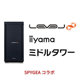 ＜パソコン工房＞【SPYGEAコラボ】第13世代インテル Core i7とGeForce RTX 4070搭載ミドルタワーゲーミングPC / iiyama LEVEL-R779-LC137-TLX-SPYGEA [Windows 11 Home]