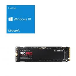 Windows 10 Home 64Bit DSP + SAMSUNG MZ-V8P1T0B/IT バンドルセット