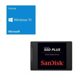 セット商品 Windows 10 Home 64Bit DSP + SanDisk SDSSDA-240G-J26 ...